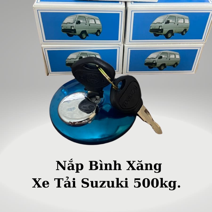 Nắp Thùng Xăng Xe Tải Nhỏ Suzuki 500kg (5 tạ), Suzuki Van 7 Chỗ, Supper Carry, Xe Ba Bánh...Loại Bằng Sắt Có Chìa Khóa