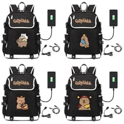 Balo CAPYBARA Chuột lang nước bộ trưởng bộ ngoại giao in hình hot trend đi học tiện lợi 3