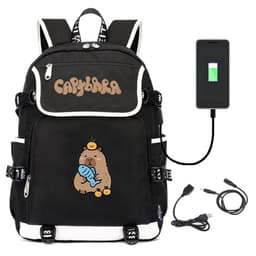 Balo CAPYBARA Chuột lang nước bộ trưởng bộ ngoại giao in hình hot trend đi học tiện lợi 4