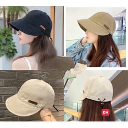 Mũ Bucket Vành Rộng Che Nắng [ Hàng Dày Loại 1 ] Có Dây Rút Tiện Lợi Chất Vải Cotton Thoải Mái Thoáng Khí Thời Trang Hè 3