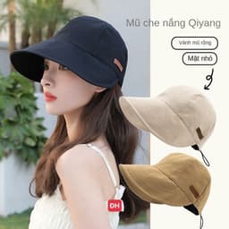 Mũ Bucket Vành Rộng Che Nắng [ Hàng Dày Loại 1 ] Có Dây Rút Tiện Lợi Chất Vải Cotton Thoải Mái Thoáng Khí Thời Trang Hè 1