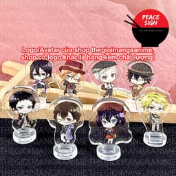 (3CM) Mô hình standee BUNGOU STRAY DOGS ver LỊCH LÃM Văn Hào Lưu Lạc tượng mica acrylic anime in hình chibi trang trí 1