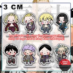 (mua 1 tặng 1) (3CM) Mô hình Standee in hình TOKYO REVENGERS ver ÁO KHOÁC tượng mica acrylic anime chibi trưng bày 1