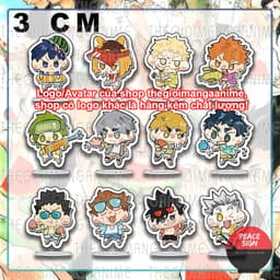 (mua 1 tặng 1) (3cm) Standee mini HAIKYUU!! ver LỄ HỘI NƯỚC Vua Bóng Chuyền tượng chibi mica acrylic anime trang trí 1