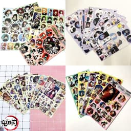 (LT- 5 tấm ) Ảnh dán sticker in hình Conan Jujutsu Kimetsu Hero Academia Thiên quan decor anime chibi trang trí xinh xắn 1