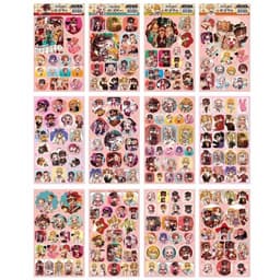(LT- 5 tấm ) Ảnh dán sticker in hình Conan Jujutsu Kimetsu Hero Academia Thiên quan decor anime chibi trang trí xinh xắn 9