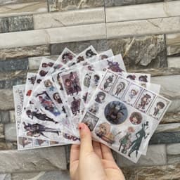 (LT- 5 tấm ) Ảnh dán sticker in hình Conan Jujutsu Kimetsu Hero Academia Thiên quan decor anime chibi trang trí xinh xắn 8