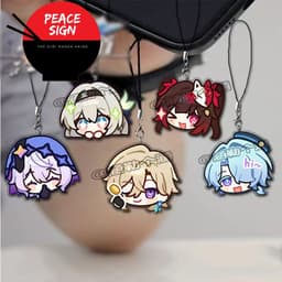 (mua 1 tặng 1) Móc dây treo điện thoại HONKAI STAR RAIL ver EMOTION chibi mica móc khóa anime game phụ kiện 1