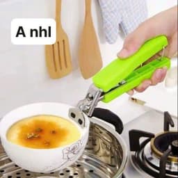 🍀FREESHIP🍀 Bộ Dụng Cụ Kẹp Gắp Đồ Nóng Thức Ăn Đa Năng Inox Chống Bỏng Kèm Găng Tay, Miếng Lót Nồi Silicon [Set 6 món] . 9