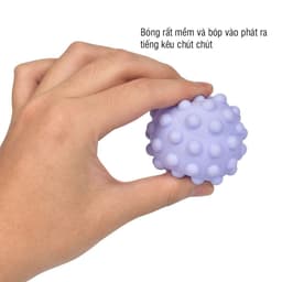 Bóng xúc giác, đồ chơi cầm nắm giúp bé phát triển giác quan thính giác, thị giác, xúc giác, bóp tạo tiếng kêu chút chít 7