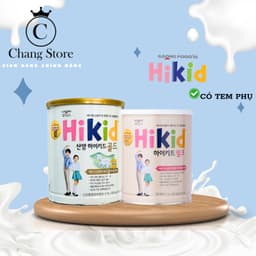 [DATE T9.2027] Sữa công thức Hikid hỗ trợ tăng chiều cao vị Vani, Dê, Hikid tách béo cho bé từ 1Y+ 6