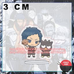 (mua 1 tặng 1) (3cm) Mô hình standee KUROKO NO BASKET ver SANRIO tượng mica in hình anime mica chibi trang trí nhà cửa 5