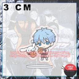 (mua 1 tặng 1) (3cm) Mô hình standee KUROKO NO BASKET ver SANRIO tượng mica in hình anime mica chibi trang trí nhà cửa 4