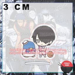 (mua 1 tặng 1) (3cm) Mô hình standee KUROKO NO BASKET ver SANRIO tượng mica in hình anime mica chibi trang trí nhà cửa 3