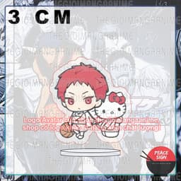(mua 1 tặng 1) (3cm) Mô hình standee KUROKO NO BASKET ver SANRIO tượng mica in hình anime mica chibi trang trí nhà cửa 2