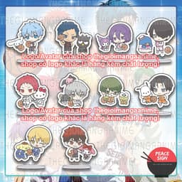 (mua 1 tặng 1) (3cm) Mô hình standee KUROKO NO BASKET ver SANRIO tượng mica in hình anime mica chibi trang trí nhà cửa 1
