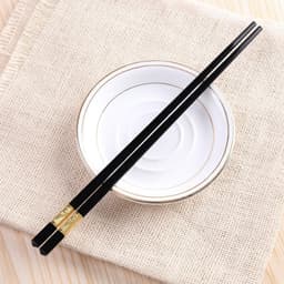 (GiaDungMin) bộ 10 đôi đũa ăn mạ vàng cao cấp 4