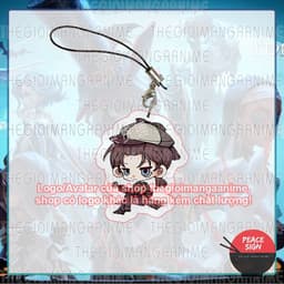 (mua 1 tặng 1) Móc dây treo điện thoại IDENTITY V ver MẮT VUÔNG in hình game chibi mica móc khóa Nhân cách thứ năm 3