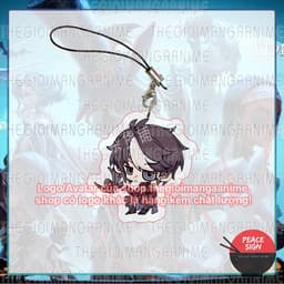 (mua 1 tặng 1) Móc dây treo điện thoại IDENTITY V ver MẮT VUÔNG in hình game chibi mica móc khóa Nhân cách thứ năm 6