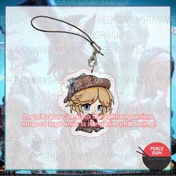 (mua 1 tặng 1) Móc dây treo điện thoại IDENTITY V ver MẮT VUÔNG in hình game chibi mica móc khóa Nhân cách thứ năm 4