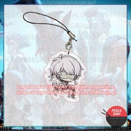 (mua 1 tặng 1) Móc dây treo điện thoại IDENTITY V ver MẮT VUÔNG in hình game chibi mica móc khóa Nhân cách thứ năm 7