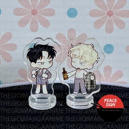 (mua 1 tặng 1) (3CM) MÔ HÌNH ROSES AND CHAMPAGNE Hoa Hồng và Rượu Vang BL acrylic anime mica chibi trang trí trưng bày 5