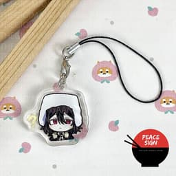 (mua 1 tặng 1) Móc dây treo điện thoại BUNGOU STRAY DOGS Văn Hào Lưu Lạc ver BIỂU CẢM hình in 2 mặt 4