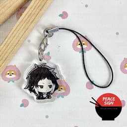 (mua 1 tặng 1) Móc dây treo điện thoại BUNGOU STRAY DOGS Văn Hào Lưu Lạc ver BIỂU CẢM hình in 2 mặt 8