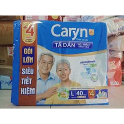 (COMBO 2GÓI )Tã Dán Caryn Siêu Thấm Hút,Size M40/ L40/XL20 Miếng,Chống tràn,mềm mại,dùng ngày và đêm 4