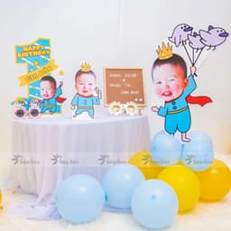 Combo in ảnh chibi size to trang trí sinh nhật cho bé trai bé gái dễ thương 3