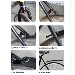 Dè chắn bùn xe đạp thể thao, Chắn bùn gắn đuôi xe đạp TOURING, 700C - CBL 5