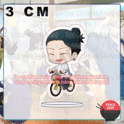 (mua 1 tặng 1) (3cm) Mô hình Standee JUJUTSU KAISEN ver ĐẠP XE in hình Chú Thuật Hồi Chiến tượng mica acrylic trang trí 2