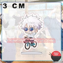(mua 1 tặng 1) (3cm) Mô hình Standee JUJUTSU KAISEN ver ĐẠP XE in hình Chú Thuật Hồi Chiến tượng mica acrylic trang trí 5