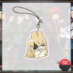 (Tặng móc khóa) Dây treo điện thoại MASHLE: MAGIC AND MUSCLES ver TAI THỎ Cơ bắp và phép thuật anime chibi mica xinh xắn 3