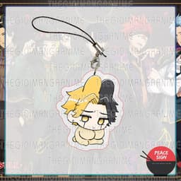 (Tặng móc khóa) Dây treo điện thoại MASHLE: MAGIC AND MUSCLES ver TAI THỎ Cơ bắp và phép thuật anime chibi mica xinh xắn 5