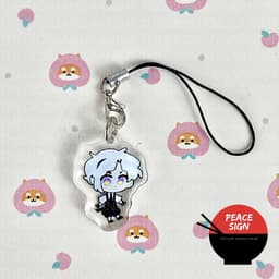 (mua 1 tặng 1) (ĐỨNG) Móc dây treo điện thoại BUNGOU STRAY DOGS Văn hào lưu lạc mica in hình anime chibi xinh xắn 5