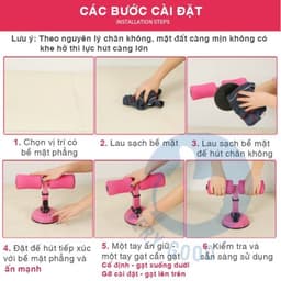 Dụng Cụ Tập Cơ Bụng Hút Chân Không Chữ T. LMS 4