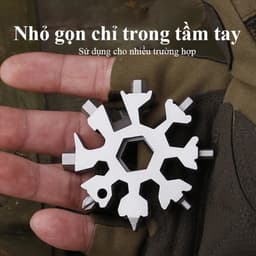 Cờ lê bông tuyết BTOOl cờ lê lục giác đa năng thép không gỉ 19 trong 1 kết hợp công cụ móc nhỏ gọn tiện dụng 3
