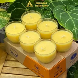 Combo Nguyên Liệu Làm 12 -36 Ly Trơn T56 + Sáp Bơ, Tặng Tim Đèn, Keo Nến, Văn Khấn - Nguyên Liệu Làm Nến Bơ Cúng Dường 6