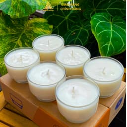 Combo Nguyên Liệu Làm 12 -36 Ly Trơn T56 + Sáp Bơ, Tặng Tim Đèn, Keo Nến, Văn Khấn - Nguyên Liệu Làm Nến Bơ Cúng Dường 7