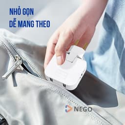 Ổ cắm chia điện 2500W xoay 180 độ 2 phiên bản chân tròn dẹt với màu đen trắng xanh hồng 8