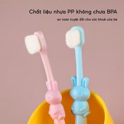 Bàn Chải Đánh Răng Cho Bé Sợi Lông Tơ Siêu Mềm JYoohome Bàn Chải Tập Đánh Răng Cho Trẻ Em 1-10 Tuổi 4