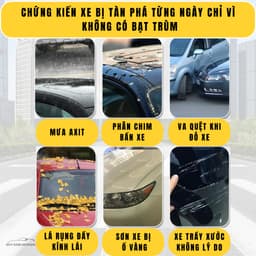 Bạt Phủ Xe Ô TÔ - Loại 3 Lớp Loại Cao Cấp - Bạt Trùm Xe Ô TÔ 4 Chỗ 5 Chỗ 7 Chỗ, Bán Tải - Bạt phủ ô tô Bảo Hành 1 Năm 4