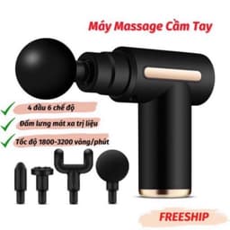 Máy Massage Cầm Tay Mini, Súng Massage Cầm Tay Mini Toàn Thân 6 Cấp Độ Chuyên Sâu Đa Năng 1