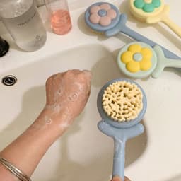 Cây chà lưng massage ,cọ tắm ,bàn chải tẩy tế bào chết cho người lớn và trẻ em dụng cụ chà lưng tiện dụng-VINBEO-[ABA03] 2