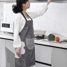 Tạp dề TOAM chống thấm nước, thấm dầu có túi lớn đựng đồ và khăn lau tay thời trang Hàn Quốc 7