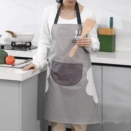 Tạp dề TOAM chống thấm nước, thấm dầu có túi lớn đựng đồ và khăn lau tay thời trang Hàn Quốc 8