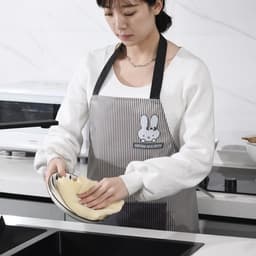 Tạp dề TOAM chống thấm nước, thấm dầu có túi lớn đựng đồ và khăn lau tay thời trang Hàn Quốc 6