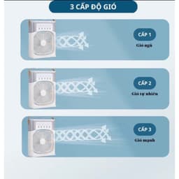 Quạt Điều Hòa Hơi Nước Mini, Quạt Phun Sương Tạo Ẩm Làm Mát Để Bàn, Hẹn Giờ Thông Minh Tích Hợp Đèn Ngủ 4
