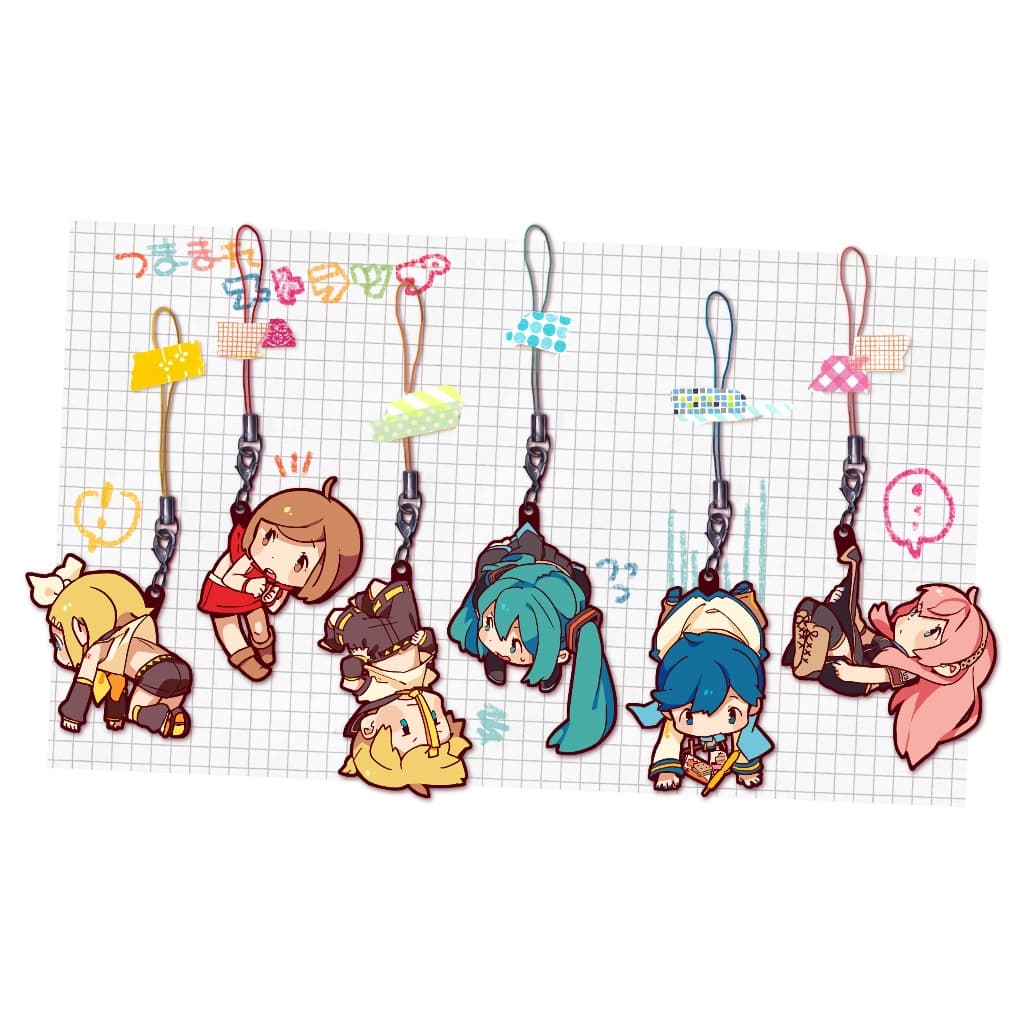 (mua 1 tặng 1) Dây treo điện thoại VOCALOID ver TREO NGƯỜI game anime chibi mica trong acrylic quà tặng xinh xắn
